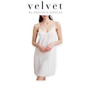 Velvet Graham Spencer Elvie Rayon Challis Slip Dress XS Minimalist Boho